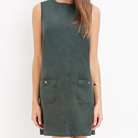 Forever 21 Dresses & Skirts - 1 HR SALE! Faux suede jumper/shift dress